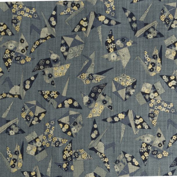 image produit Coton/m Matière Grues Gris Goldy