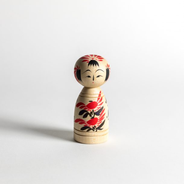 image produit Kokeshi cloche Rouge/Violet