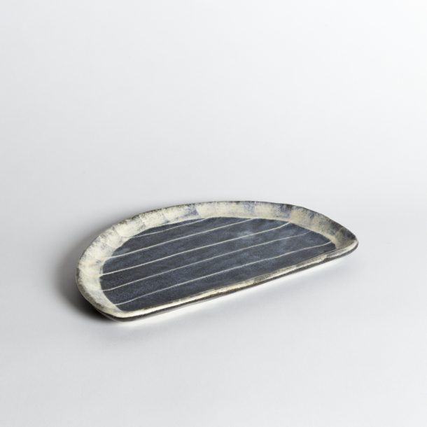 image produit Plat 1/2 Lune Gris Neigeux