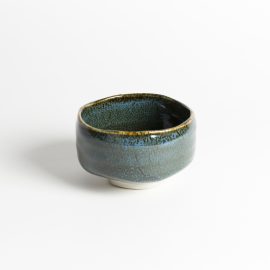 Bol Macha PM Bleu moucheté Ocre