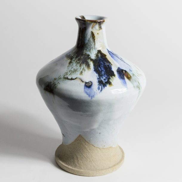 image produit Vase Flacon bleuté(Pc unique)