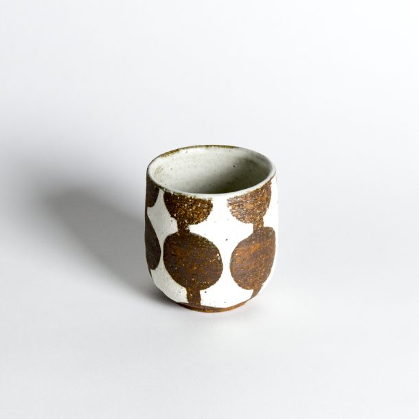 image produit Gobelet Maru Blanc-Brun