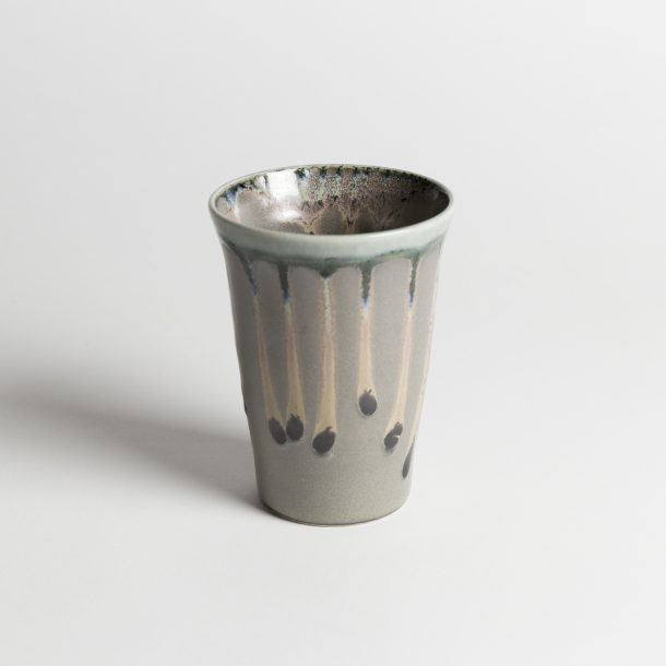 image produit Gobelet haut Coulures Paon