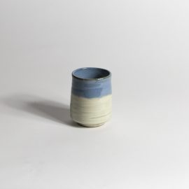 Gobelet Demi Blanc-Bleu