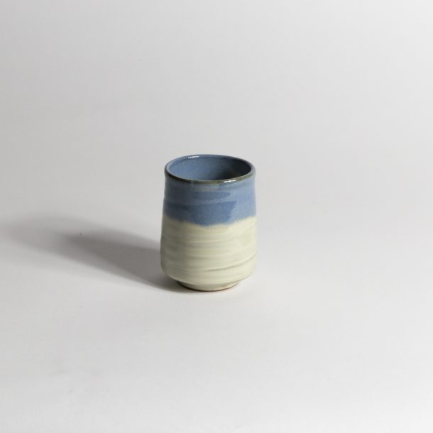 image produit Gobelet Demi Blanc-Bleu