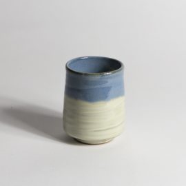 Gobelet Demi Blanc-Bleu