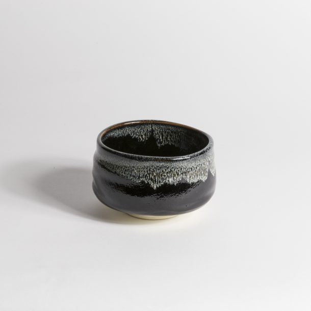 image produit Bol macha Tenmoku Givré