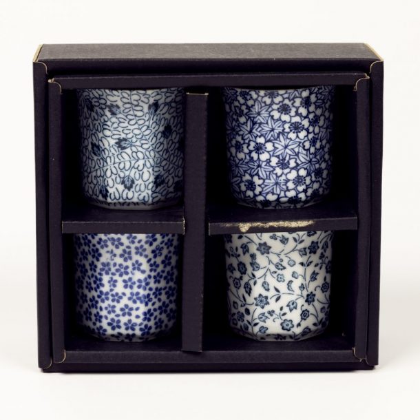 image produit Set 4 coupes saké Fleurs