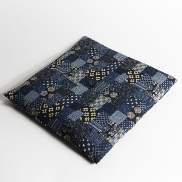 image produit Zabuton INDIGO 40 PATCH BLEU