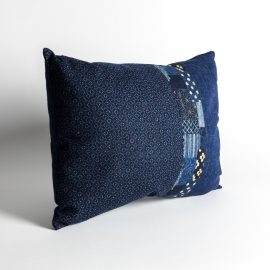 Taie coussin rect Patch Bleu Pa