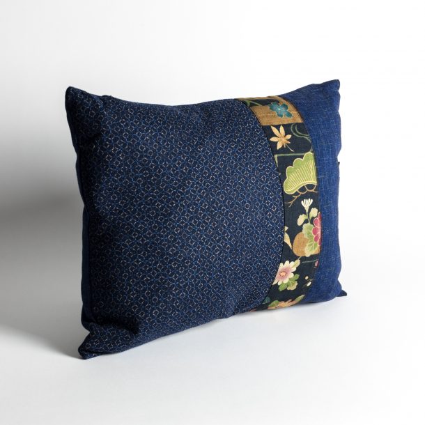 image produit Taie coussin rect Patch Bleu Fl