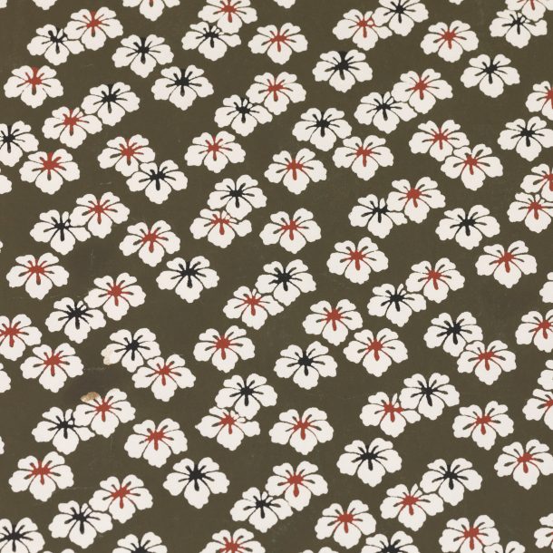 image produit Papier Washi Katazome Fleurs