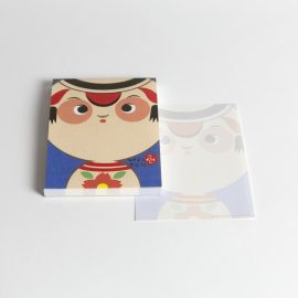 Mini bloc Kokeshi Bleu