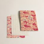 bloc papier Fleurs roses
